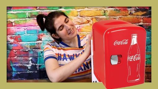 Koolatron Coca-Cola (KWC-4C) Portable Fridge - Classic Coca Cola Mini Fridge