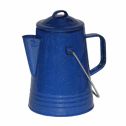 Grip Blue Enamel Coffee Percolator For Camping