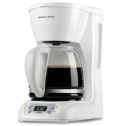 BLACK+DECKER 12-Cup Programmable Coffeemaker with Glass Carafe, White, DLX1050W