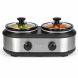TRU 1.25 Quart Double Crock Slow Cooker Buffet - 0