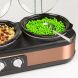 HomeCraft TSC25 3-Station 2.5-Quart Round Slow Cooker Buffet - Copper - 2