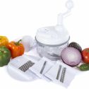 Miracle Chopper - 4 in 1 Manual Food Processor, Salsa Maker, Blender, Slicer, Shredder and Julienne