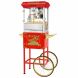 Superior Popcorn Company Hot and Fresh Popcorn Popper Machine With Cart - 8 oz, Red - 0