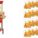 Nostalgia CCP510 Vintage 6-Ounce Commercial Popcorn Cart with 24 4-Ounce Premium Popcorn, Oil & Seasonings Packs - 0