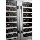 LanboPro Stainless Steel Dual Zone Wine Cooler - Seamless Stainless Steel French Doors 62 Bottle Capacity - 2